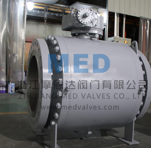 20 Inch 300 LB Ball Valve, ASTM A350 LF2, API 6D, RF, Gearbox