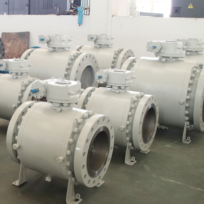 10 Inch 300 LB Trunnion Ball Valve, API 6D, ASTM A105, RF